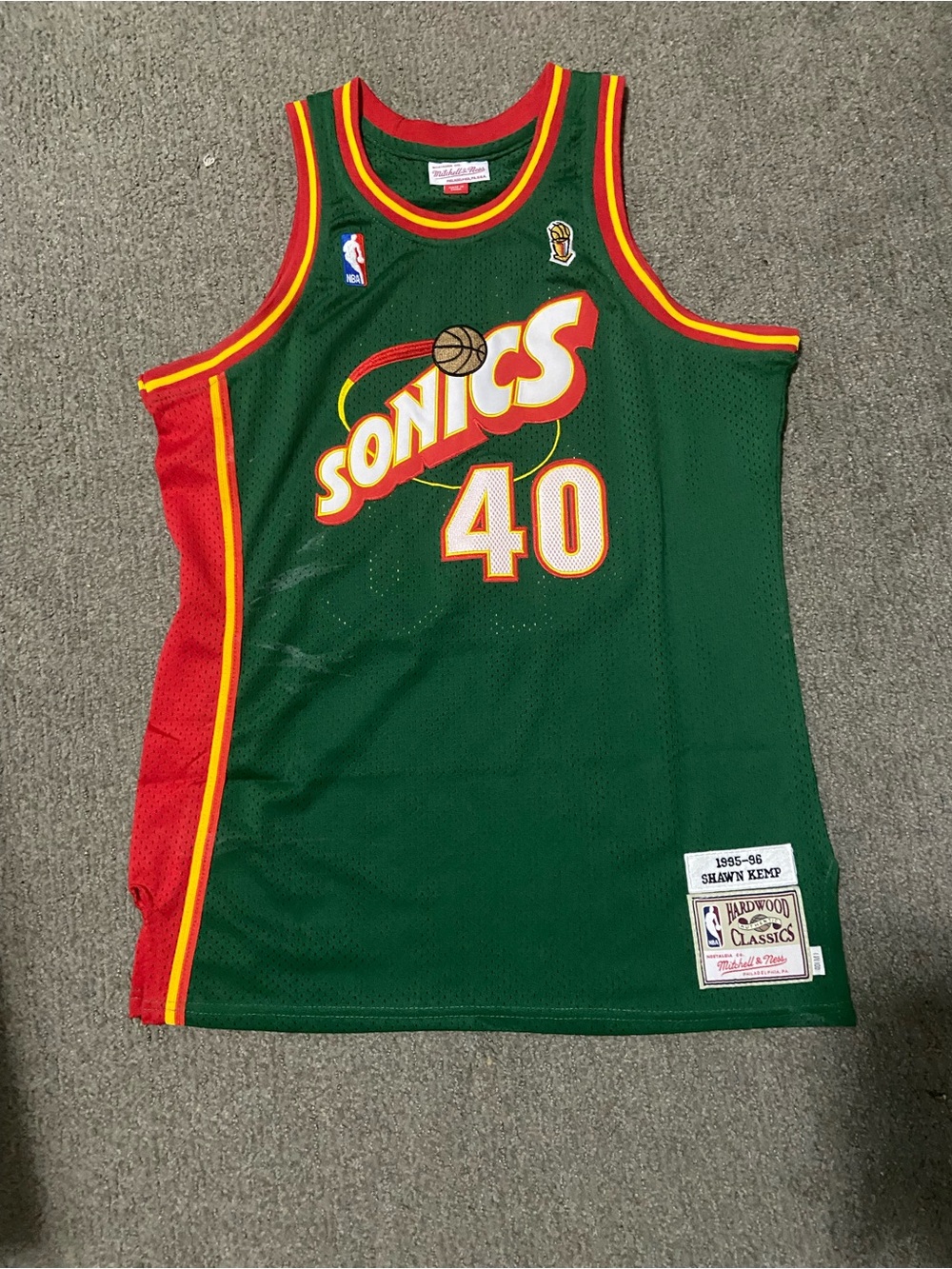 Medium Shawn Kemp Seattle SuperSonics Mitchell & Ness Basketball Jersey